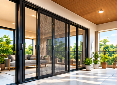 Aluminium Sliding Mesh Door